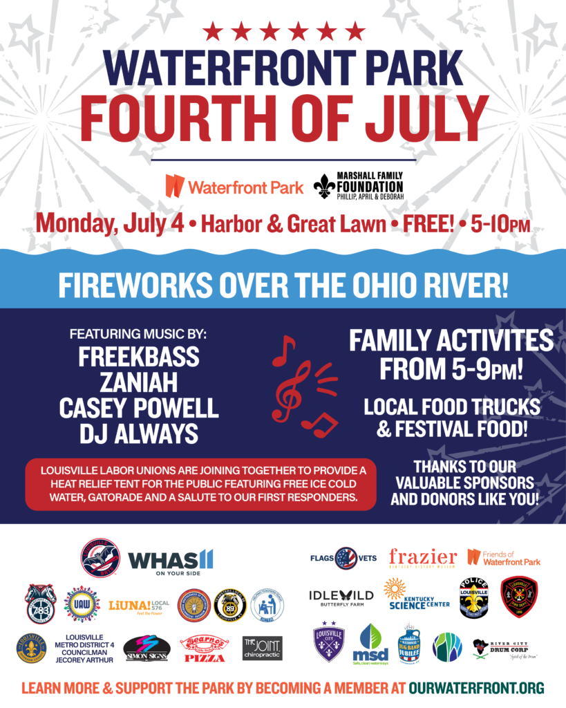 Waterfront Fourth of July - Fireworks over the Ohio River